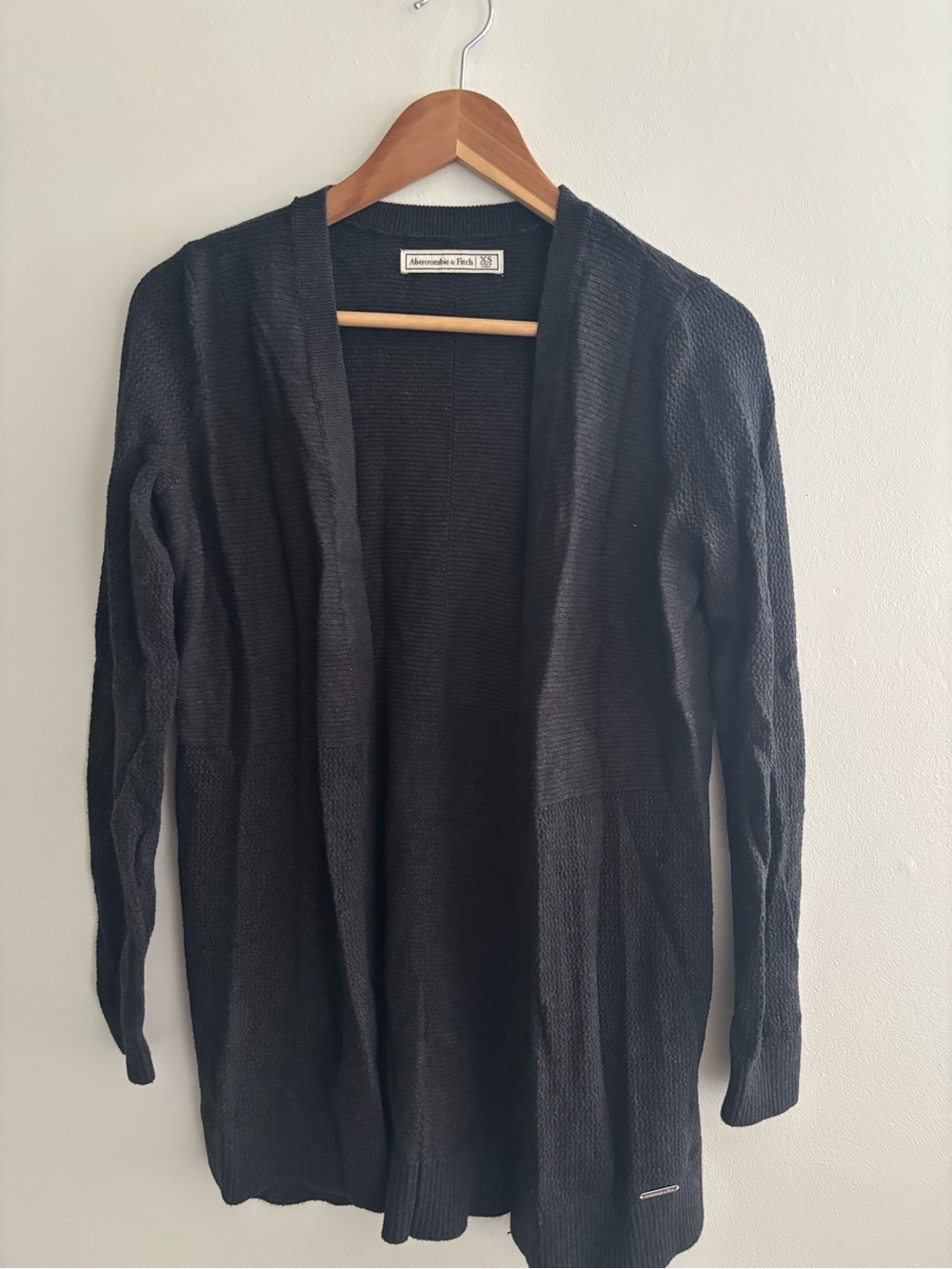 Abercrombie & Fitch Charcoal Knit Cardigan